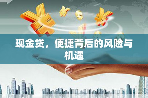 水上现金贷，便捷背后的风险与机遇