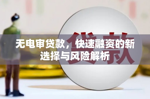 水上无电审贷款，快速融资的新选择与风险解析