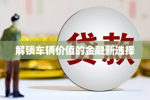 水上解锁车辆价值的金融新选择