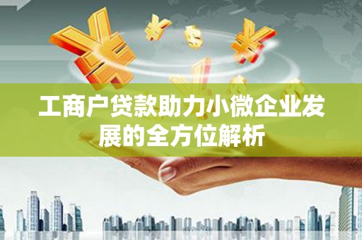 水上工商户贷款助力小微企业发展的全方位解析
