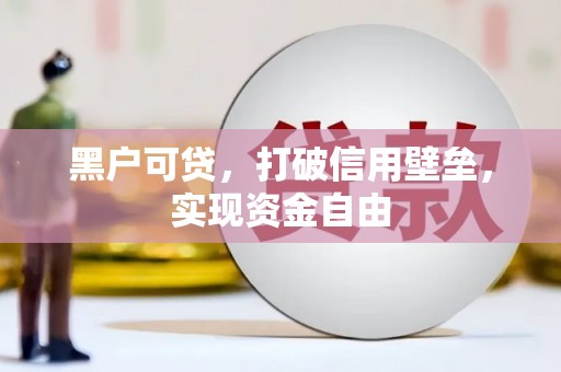 水上黑户可贷，打破信用壁垒，实现资金自由