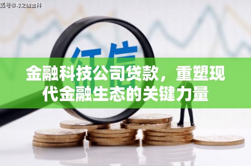 水上金融科技公司贷款，重塑现代金融生态的关键力量