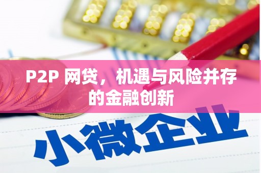 水上P2P 网贷，机遇与风险并存的金融创新