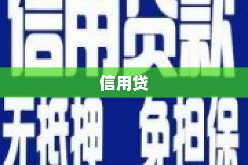 水上信用贷