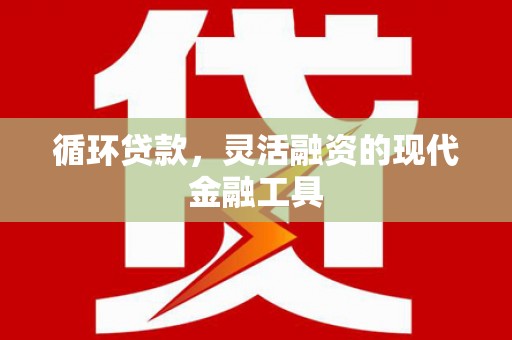 水上循环贷款，灵活融资的现代金融工具