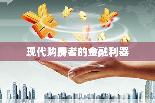 水上现代购房者的金融利器