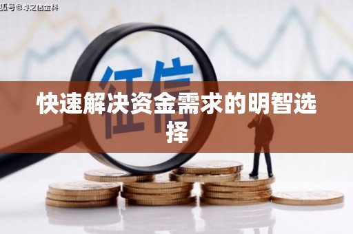 水上快速解决资金需求的明智选择