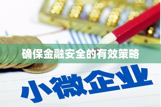 水上确保金融安全的有效策略