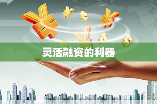 水上灵活融资的利器